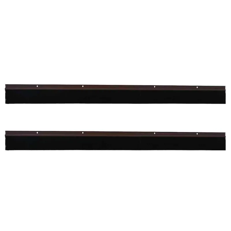 Sukabinamų durų šepetėlių sandarikliai 2 pcs Ruda 100 cm