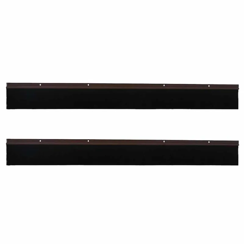 Sukabinamų durų šepetėlių sandarikliai 2 pcs Ruda 100 cm