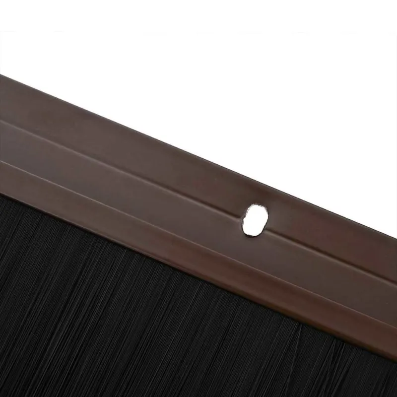 Sukabinamų durų šepetėlių sandarikliai 12 pcs Ruda 100 cm