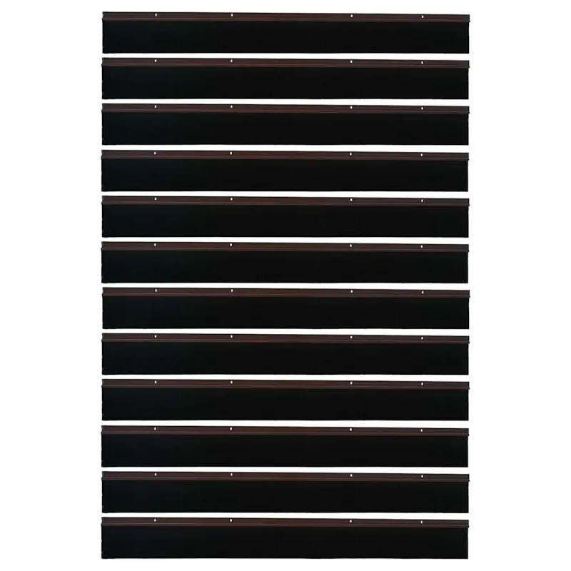 Sukabinamų durų šepetėlių sandarikliai 12 pcs Ruda 100 cm