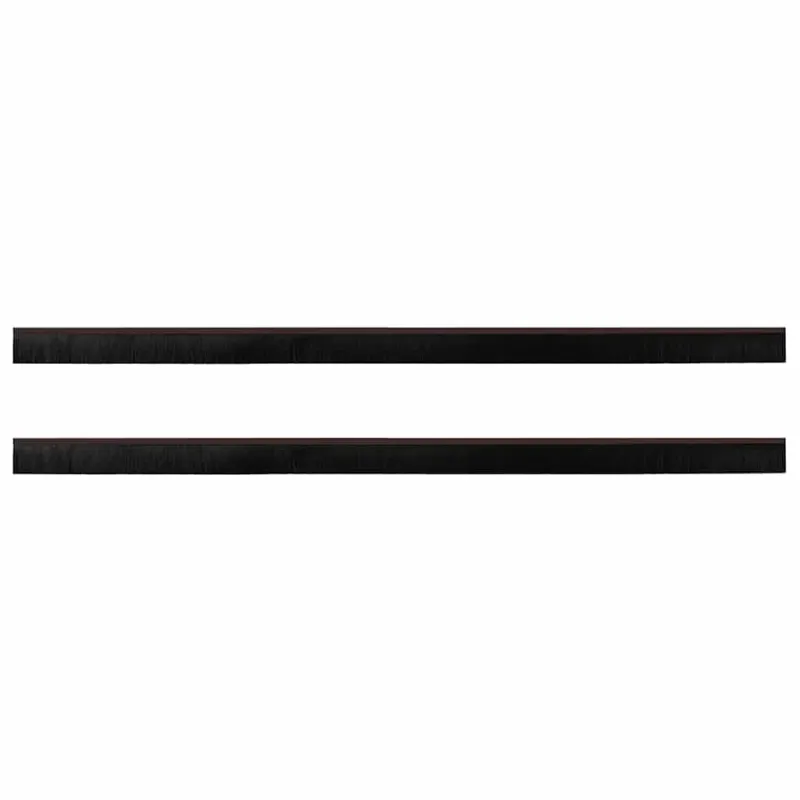 Sukabinamų durų šepetėlių sandarikliai 2 pcs Ruda 100 cm