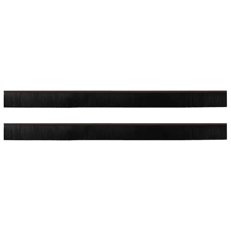 Sukabinamų durų šepetėlių sandarikliai 2 pcs Ruda 100 cm