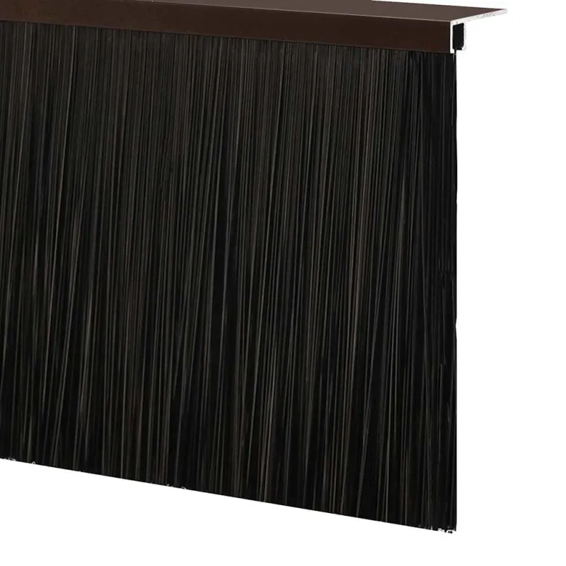 Sukabinamų durų šepetėlių sandarikliai 2 pcs Ruda 100 cm