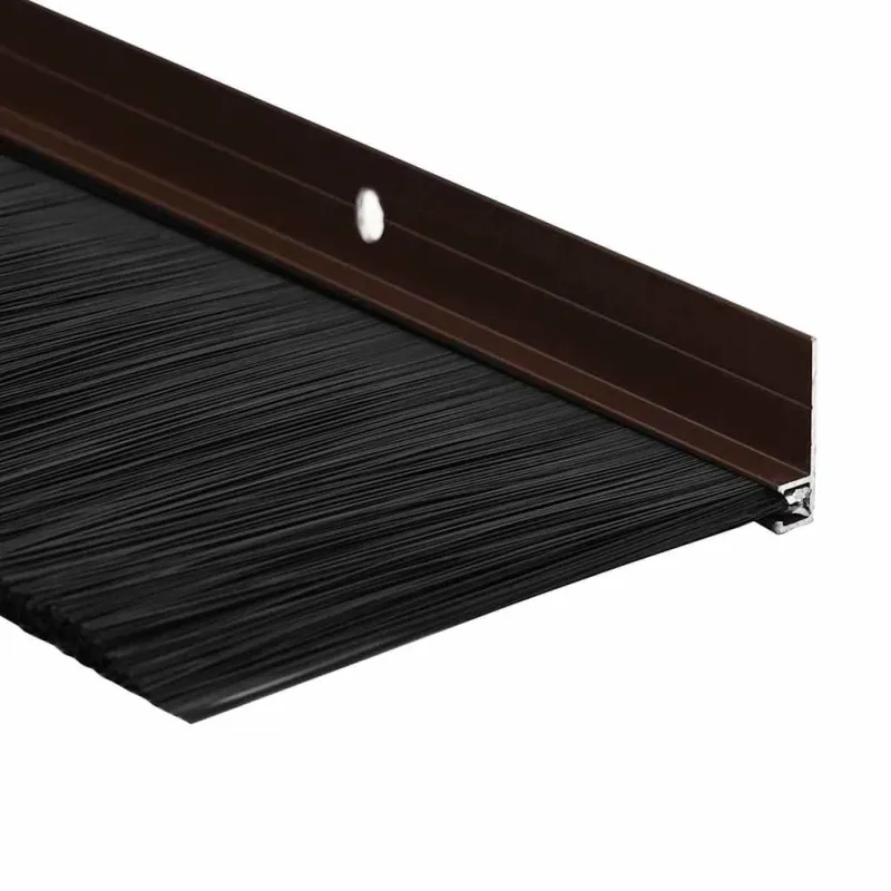 Sukabinamų durų šepetėlių sandarikliai 6 pcs Ruda 100 cm