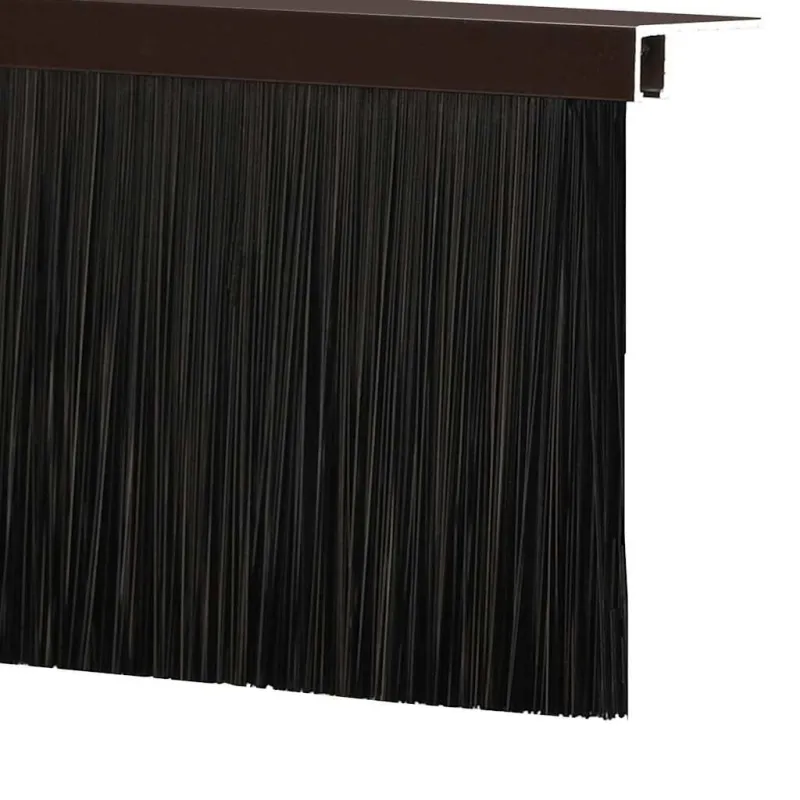 Sukabinamų durų šepetėlių sandarikliai 12 pcs Ruda 100 cm