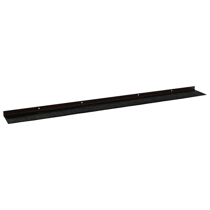 Sukabinamų durų šepetėlių sandarikliai 12 pcs Ruda 100 cm
