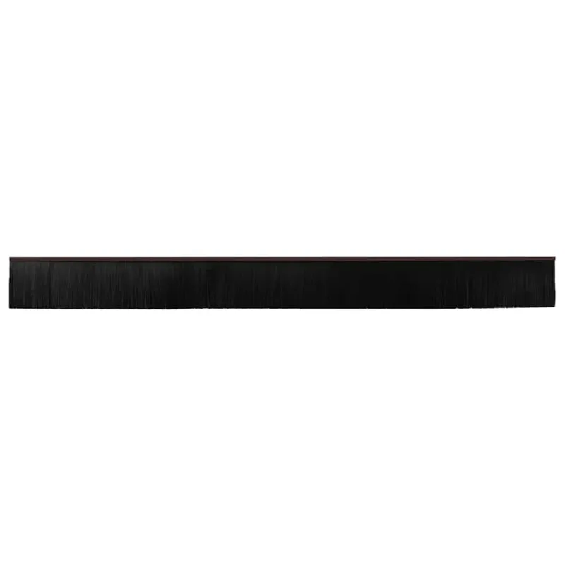 Sukabinamų durų šepetėlių sandarikliai 12 pcs Ruda 100 cm