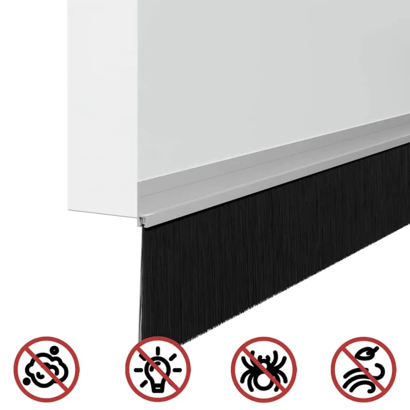 Savarankiškai klijuojami durų šepetėlių sandarikliai 6 pcs
