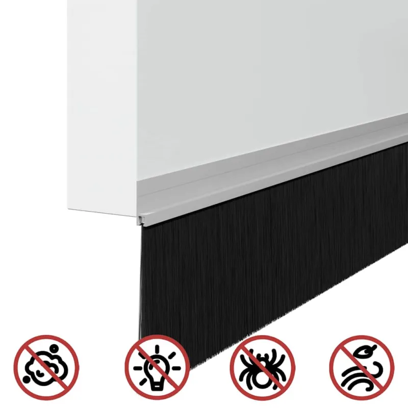 Savarankiškai klijuojami durų šepetėlių sandarikliai 6 pcs