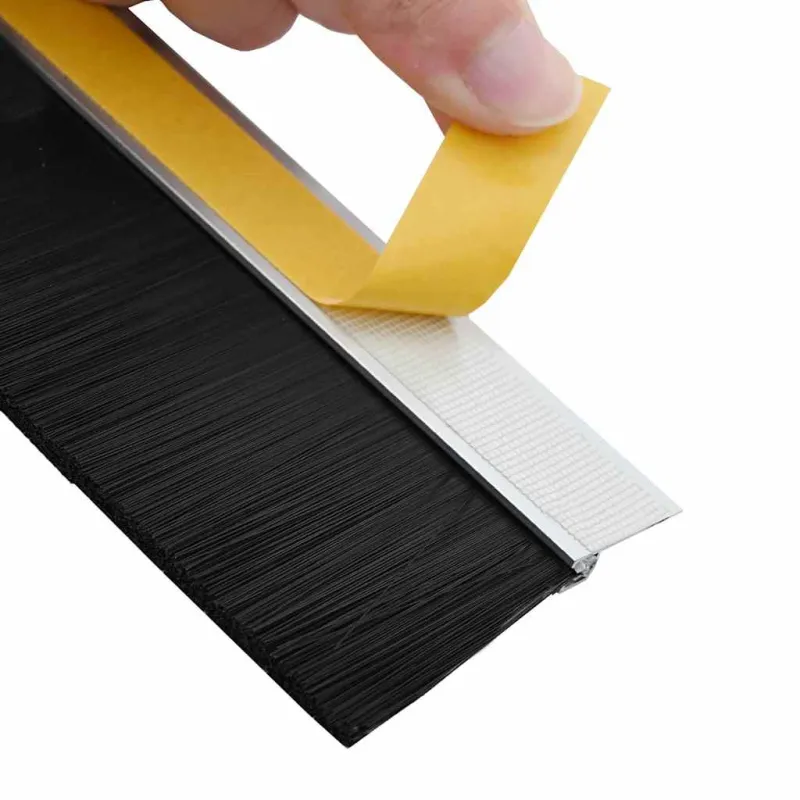 Savarankiškai klijuojami durų šepetėlių sandarikliai 12 pcs