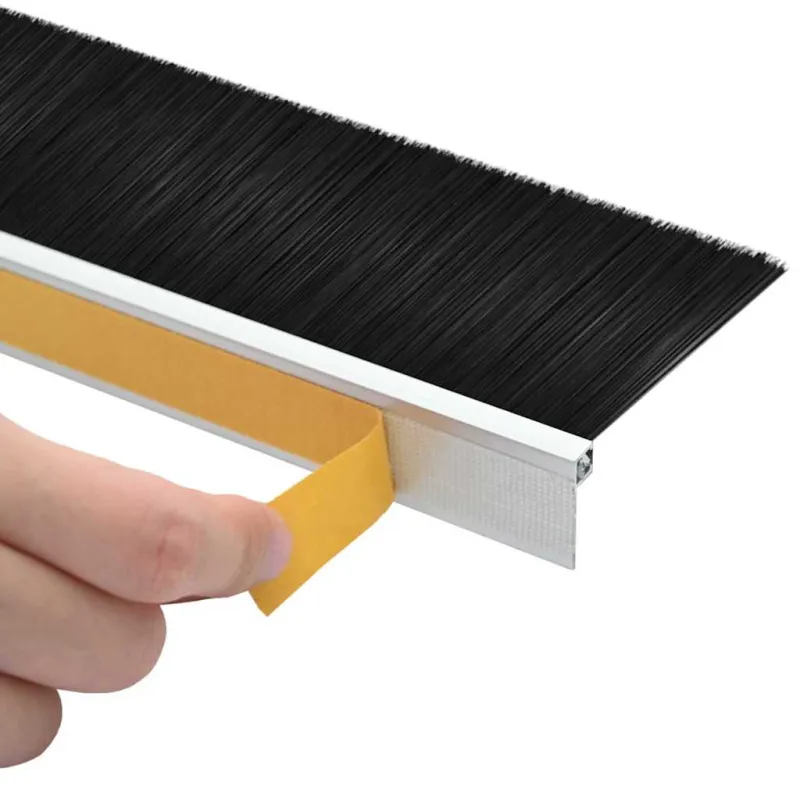 Savarankiškai klijuojami durų šepetėlių sandarikliai 6 pcs