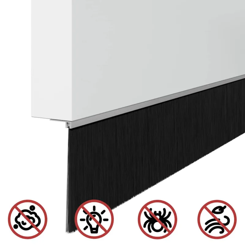 Savarankiškai klijuojami durų šepetėlių sandarikliai 6 pcs