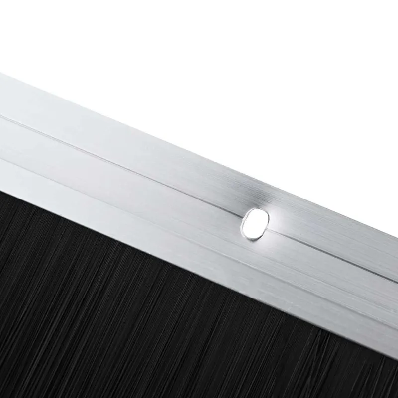 Sukabinamų durų šepetėlių sandarikliai 2 pcs Sidabro 100 cm