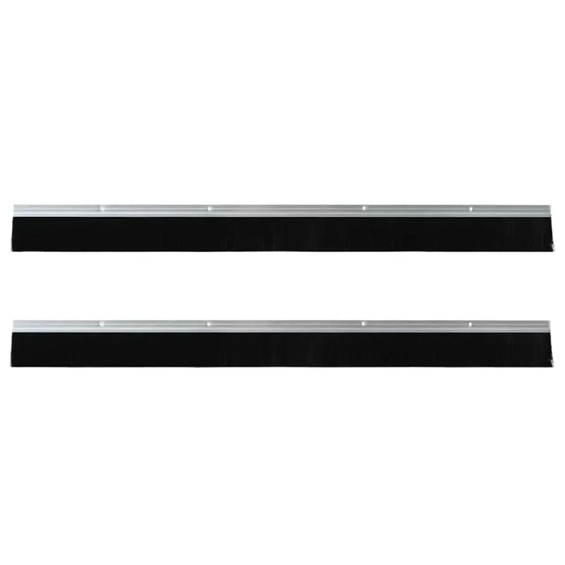 Sukabinamų durų šepetėlių sandarikliai 2 pcs Sidabro 100 cm