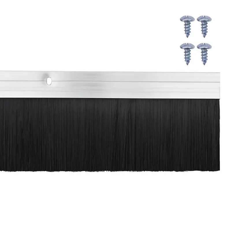 Sukabinamų durų šepetėlių sandarikliai 6 pcs Sidabro 100 cm