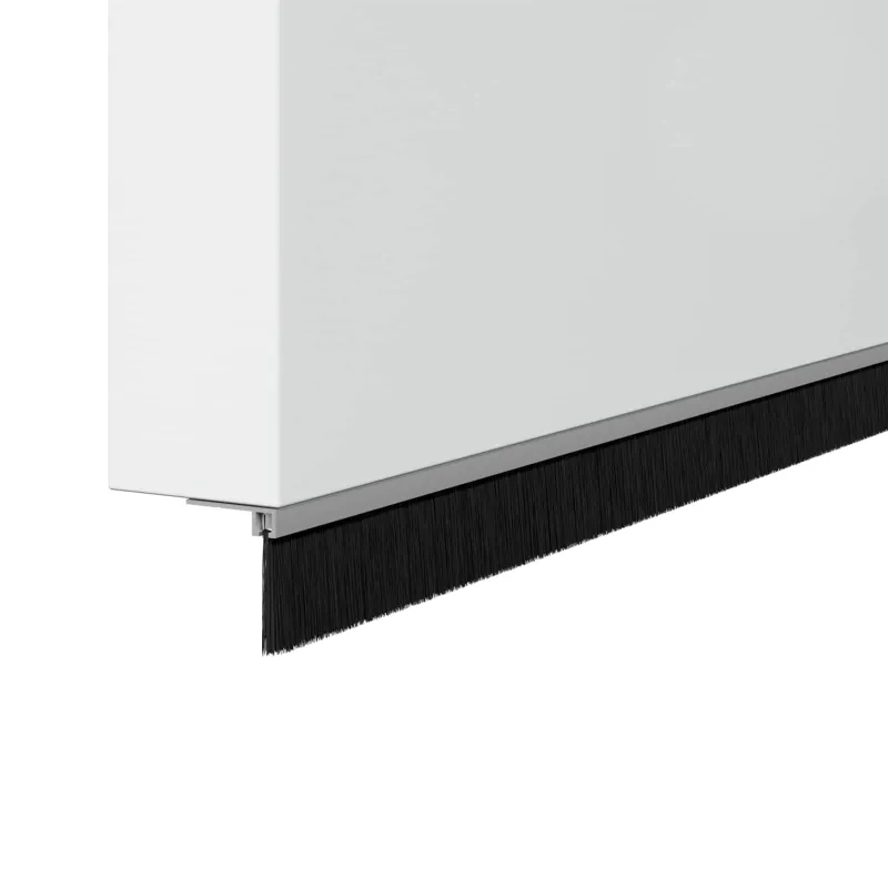 Sukabinamų durų šepetėlių sandarikliai 2 pcs Sidabro 100 cm