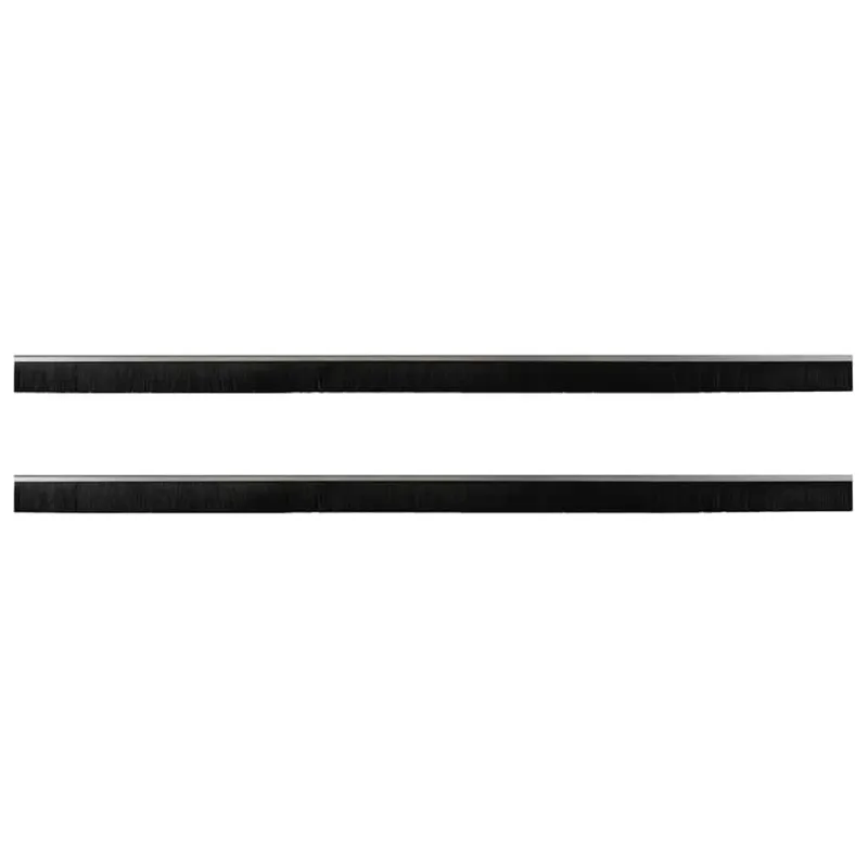 Sukabinamų durų šepetėlių sandarikliai 2 pcs Sidabro 100 cm