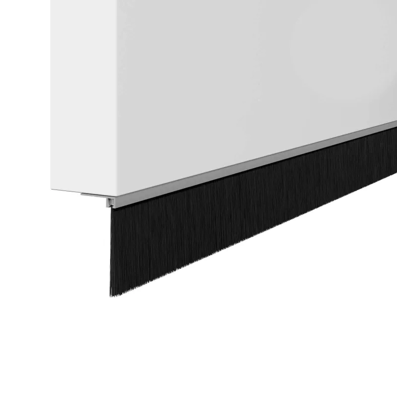 Sukabinamų durų šepetėlių sandarikliai 2 pcs Sidabro 100 cm