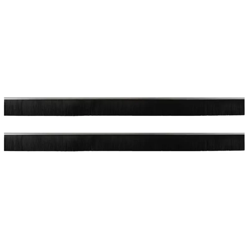 Sukabinamų durų šepetėlių sandarikliai 2 pcs Sidabro 100 cm
