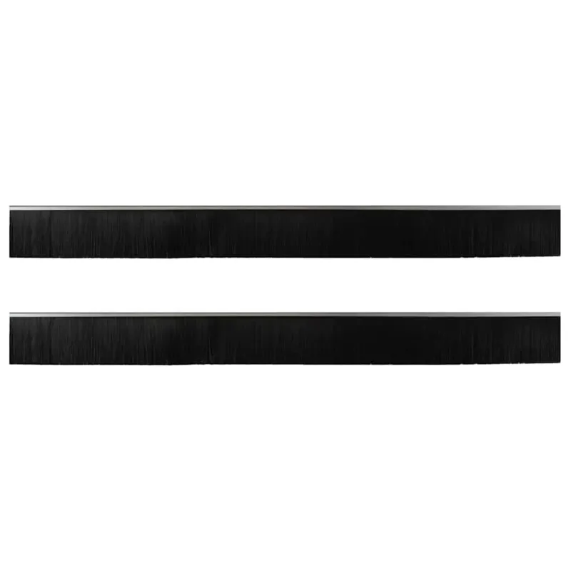 Sukabinamų durų šepetėlių sandarikliai 2 pcs Sidabro 100 cm