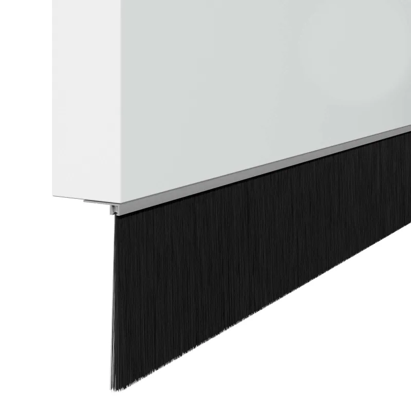 Sukabinamų durų šepetėlių sandarikliai 2 pcs Sidabro 100 cm