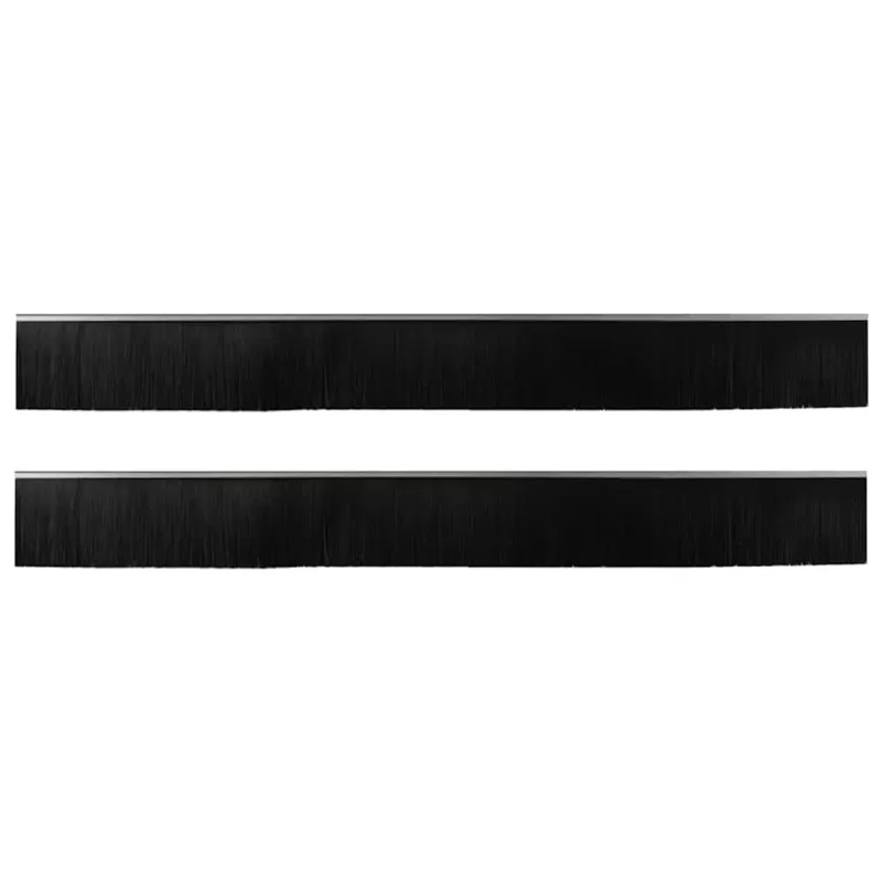 Sukabinamų durų šepetėlių sandarikliai 2 pcs Sidabro 100 cm
