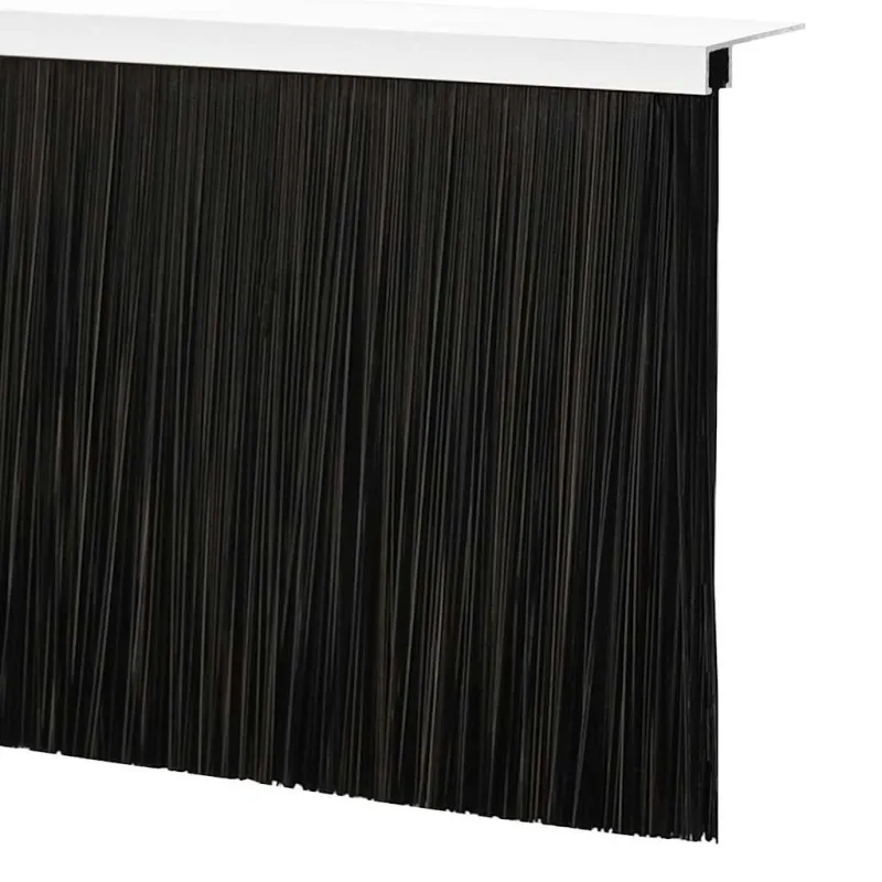 Sukabinamų durų šepetėlių sandarikliai 2 pcs Sidabro 100 cm