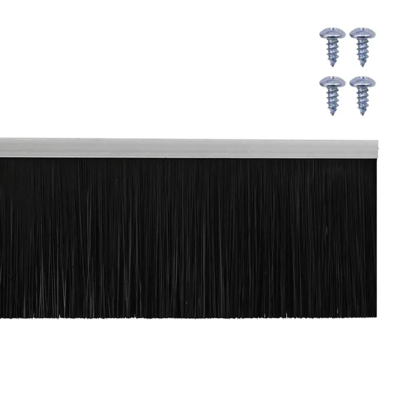 Sukabinamų durų šepetėlių sandarikliai 6 pcs Sidabro 100 cm
