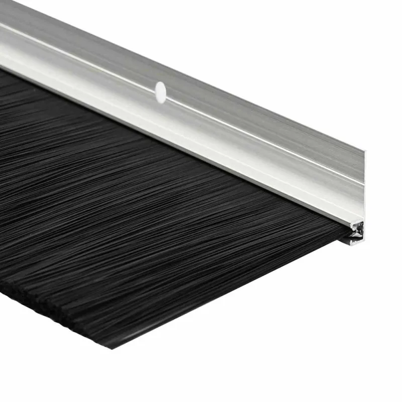 Sukabinamų durų šepetėlių sandarikliai 6 pcs Sidabro 100 cm