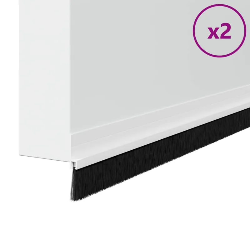 Savarankiškai klijuojami durų šepetėlių sandarikliai 2 pcs