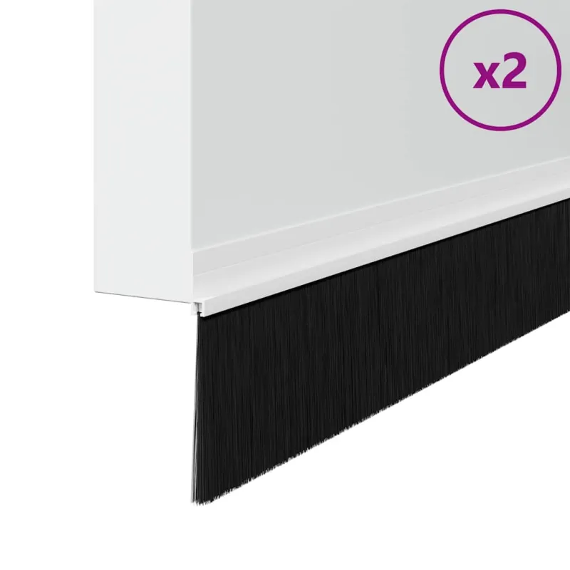 Savarankiškai klijuojami durų šepetėlių sandarikliai 2 pcs