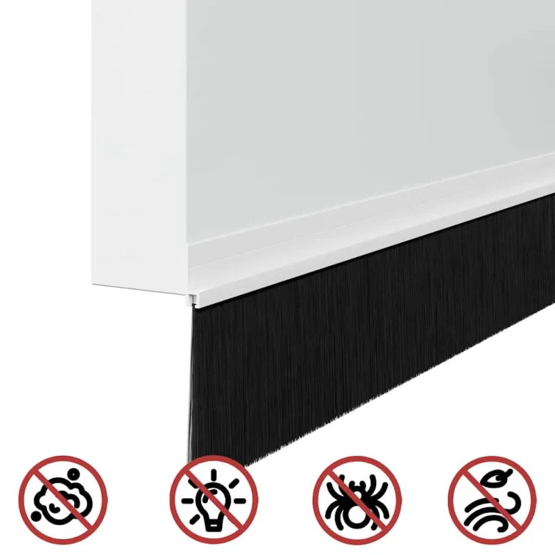 Savarankiškai klijuojami durų šepetėlių sandarikliai 2 pcs