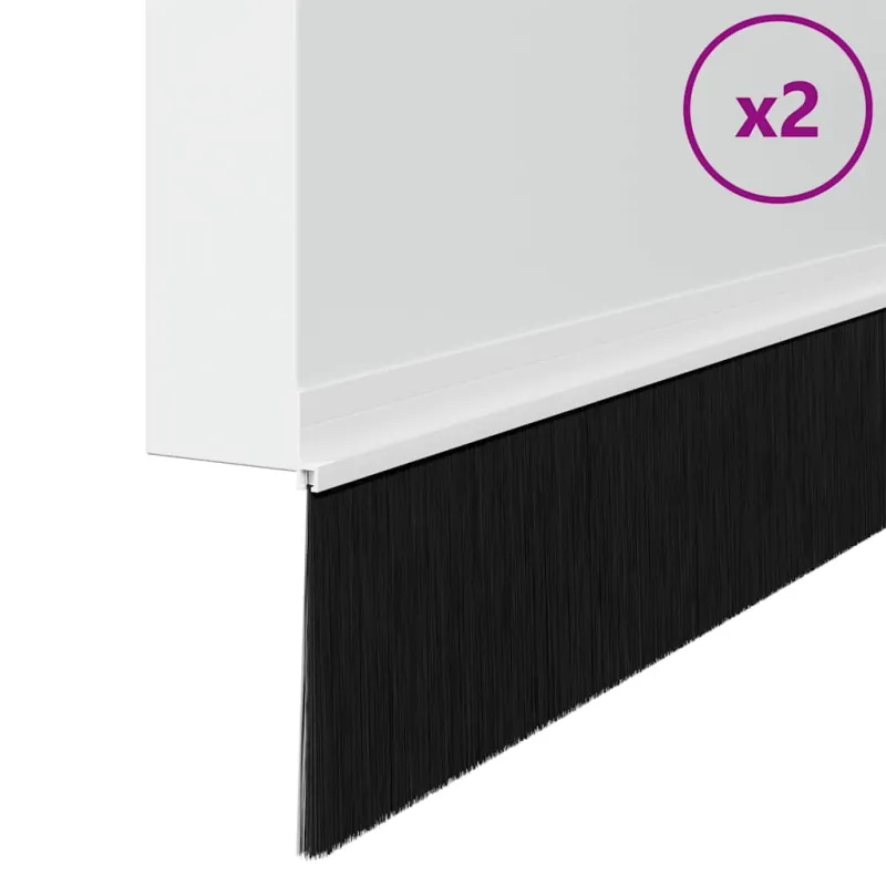 Savarankiškai klijuojami durų šepetėlių sandarikliai 2 pcs