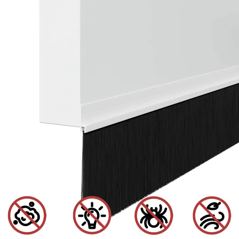 Savarankiškai klijuojami durų šepetėlių sandarikliai 2 pcs