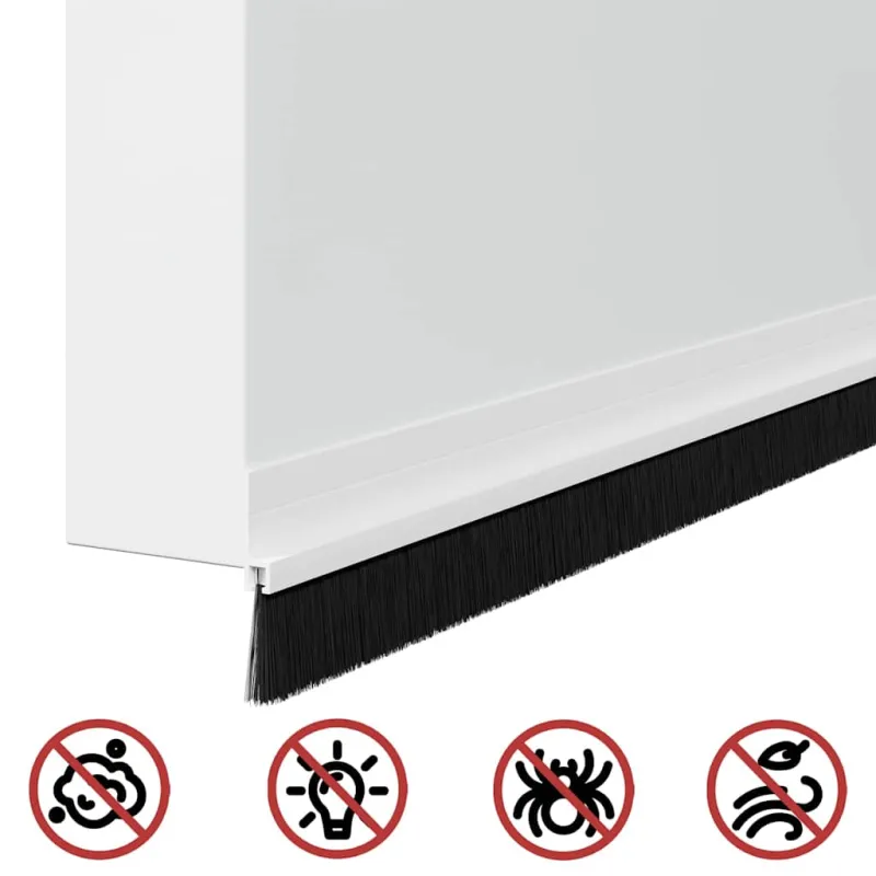 Savarankiškai klijuojami durų šepetėlių sandarikliai 12 pcs