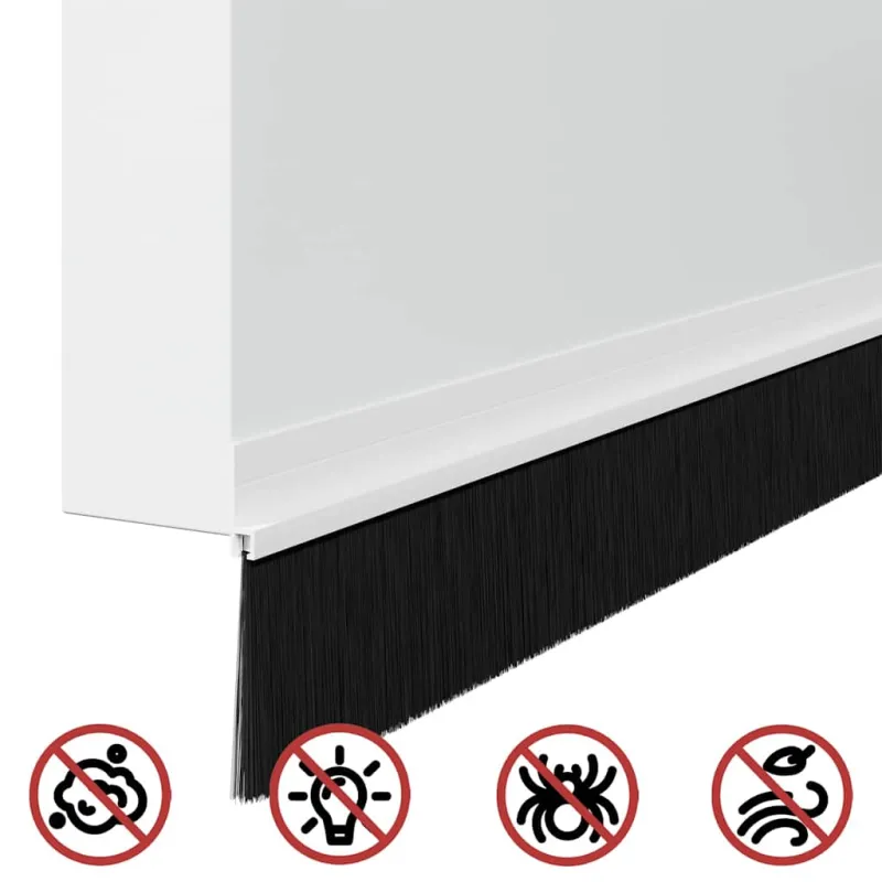 Savarankiškai klijuojami durų šepetėlių sandarikliai 12 pcs