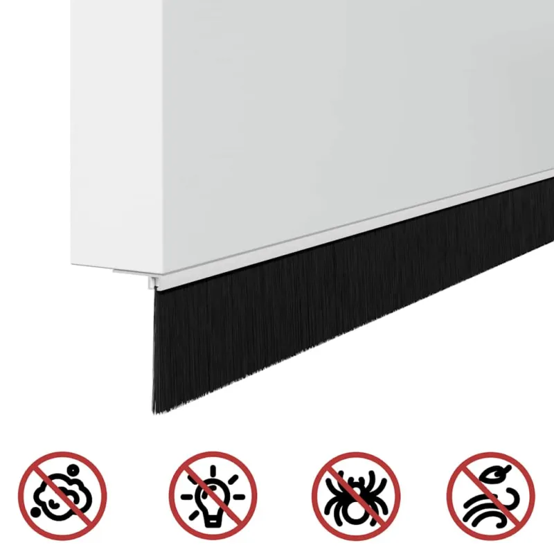 Savarankiškai klijuojami durų šepetėlių sandarikliai 2 pcs