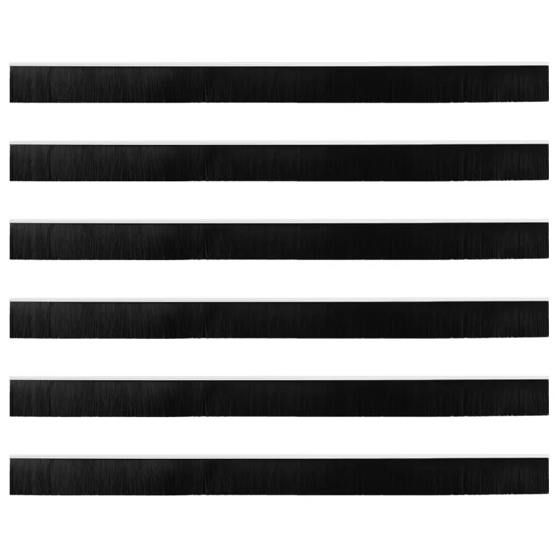 Savarankiškai klijuojami durų šepetėlių sandarikliai 6 pcs