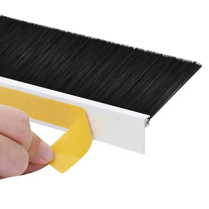 Savarankiškai klijuojami durų šepetėlių sandarikliai 6 pcs