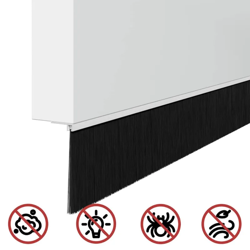 Savarankiškai klijuojami durų šepetėlių sandarikliai 6 pcs