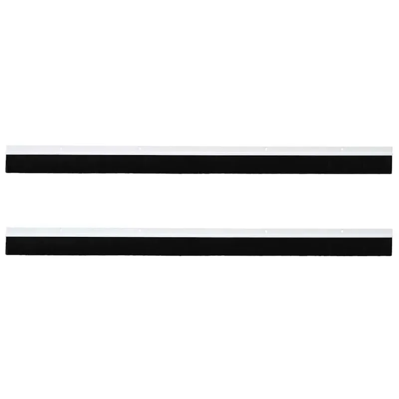 Sukabinamų durų šepetėlių sandarikliai 2 pcs Balta 100 cm