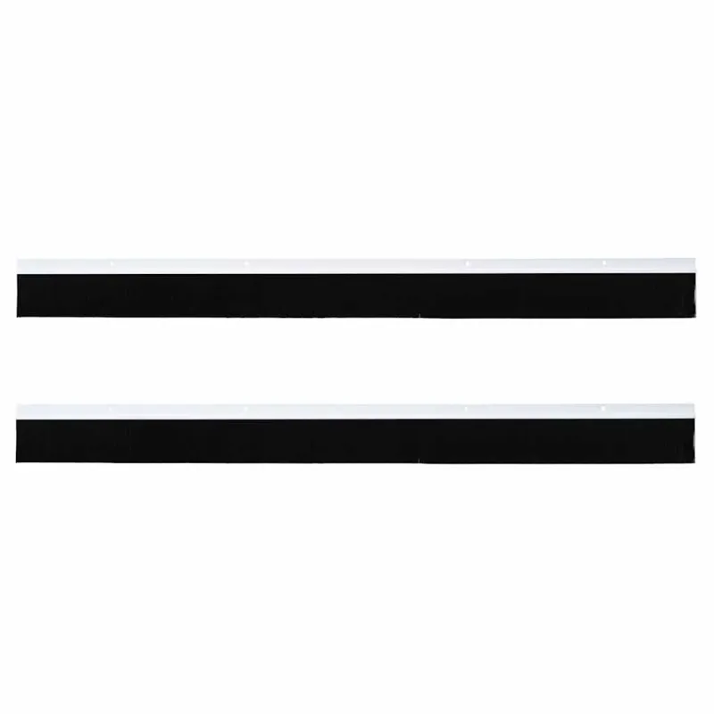 Sukabinamų durų šepetėlių sandarikliai 2 pcs Balta 100 cm