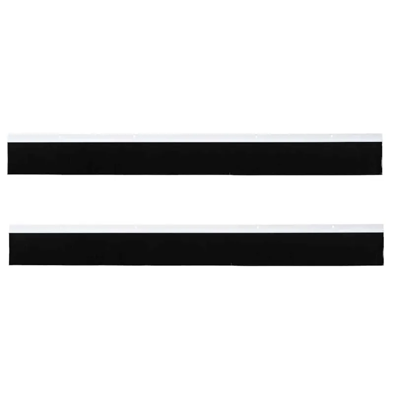 Sukabinamų durų šepetėlių sandarikliai 2 pcs Balta 100 cm