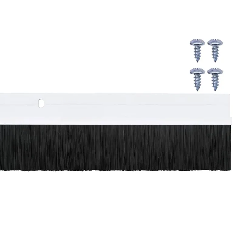 Sukabinamų durų šepetėlių sandarikliai 6 pcs Balta 100 cm