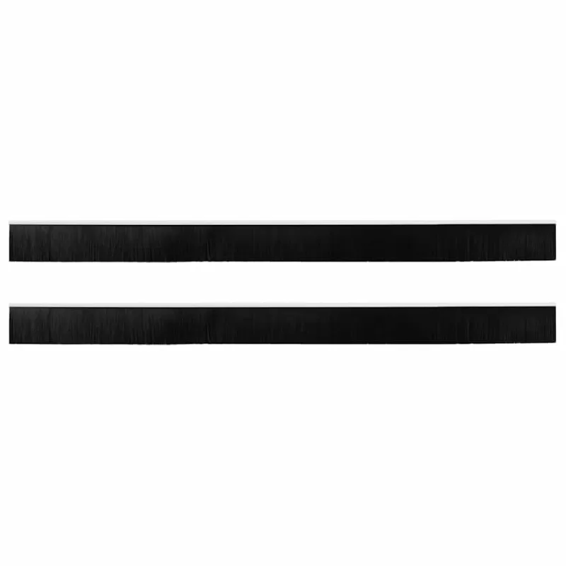 Sukabinamų durų šepetėlių sandarikliai 2 pcs Balta 100 cm
