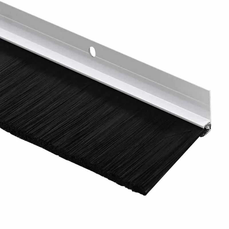 Sukabinamų durų šepetėlių sandarikliai 2 pcs Balta 100 cm