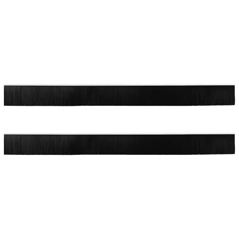 Sukabinamų durų šepetėlių sandarikliai 2 pcs Balta 100 cm