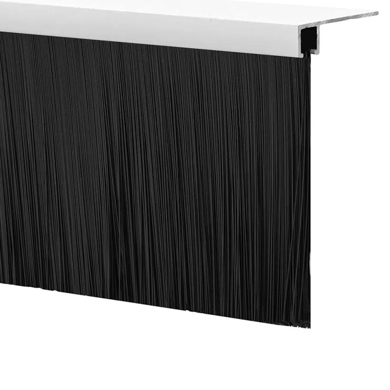 Sukabinamų durų šepetėlių sandarikliai 6 pcs Balta 100 cm