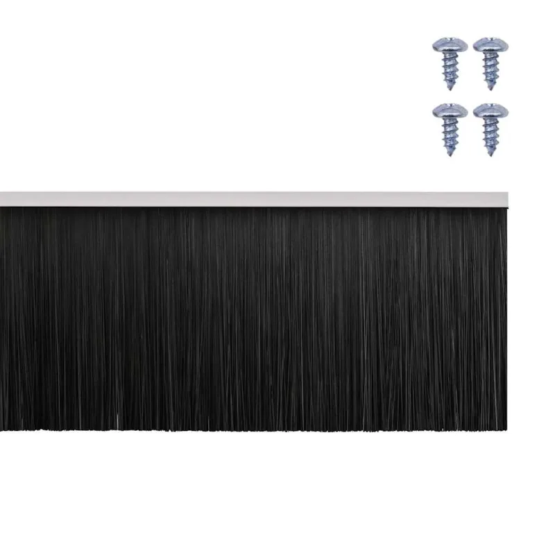 Sukabinamų durų šepetėlių sandarikliai 6 pcs Balta 100 cm