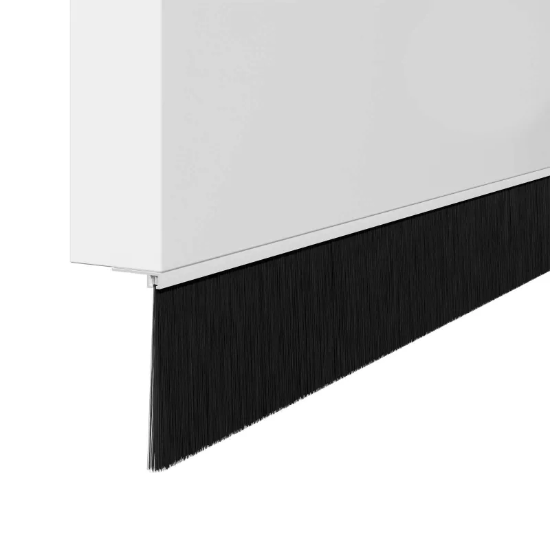 Sukabinamų durų šepetėlių sandarikliai 12 pcs Balta 100 cm